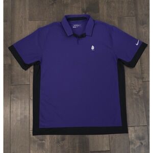 Nike Golf Dri-fit‎ Tour Performance Purple Polo Shirt Men's Size XL Short Sleeve